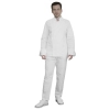 Zestaw kucharza elastyczna bluza na napy i spodnie białe roz. 3XL